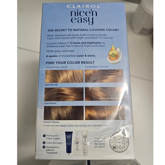 Clairol Nice and Easy Color 6G and 6.5G Bundle of 5 New - Picture 3 of 4